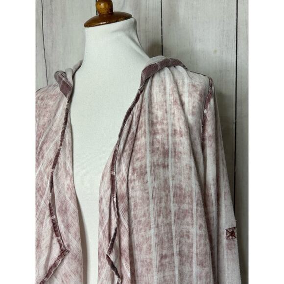 Soft‎ Surroundings  Lightweight Plaid Hooded Top Size S - Picture 2 of 13